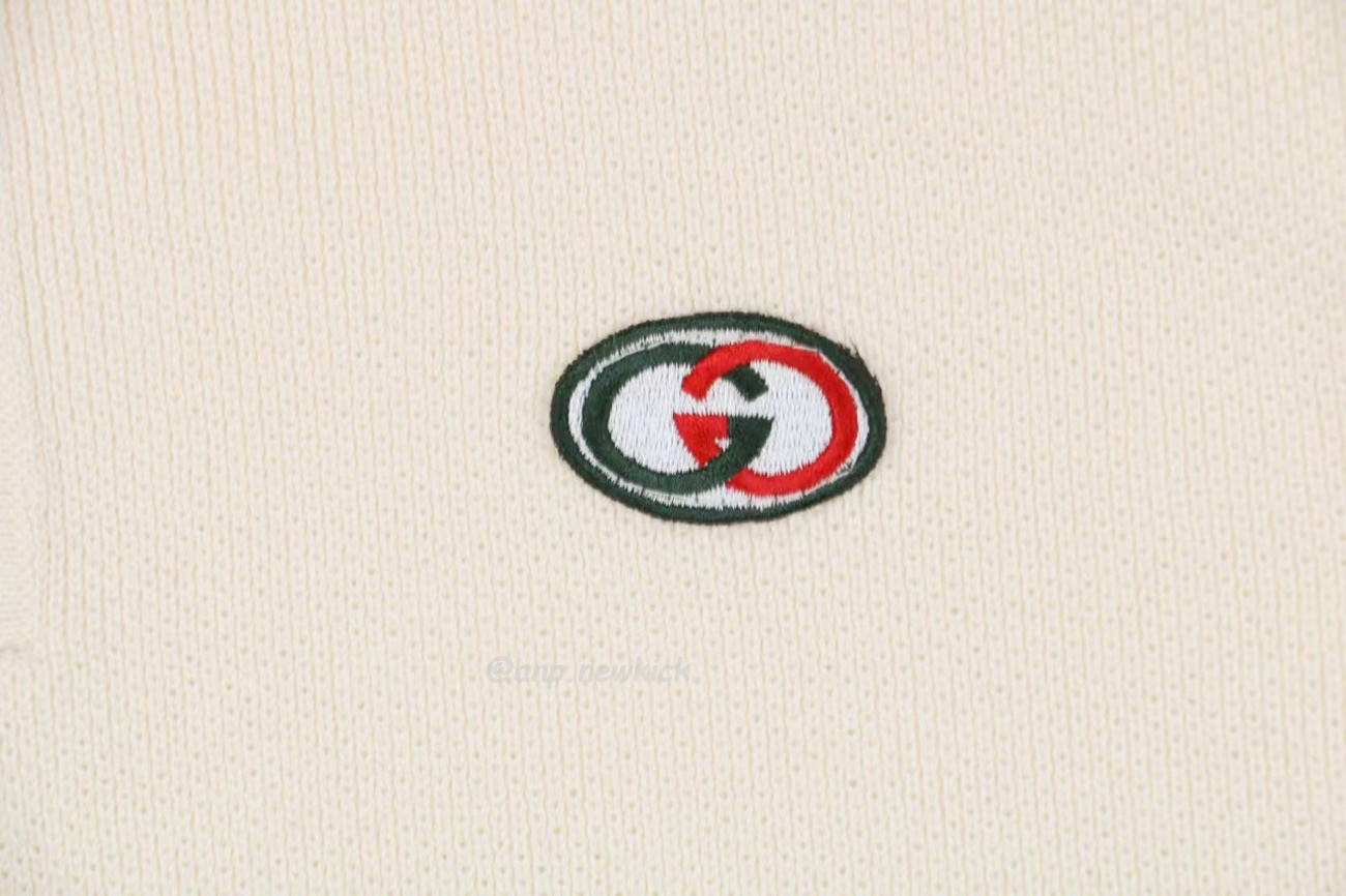 Gucci Logo Appliqued Striped Cotton Polo Shirt (4) - newkick.org